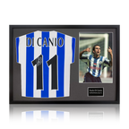 Paolo Di Canio Signed Sheffield Wednesday 1998 Home Shirt Classic Frame