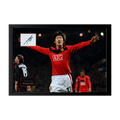 Park Ji-sung Signed Manchester United Cut Iconic Frame (ACG Cert)