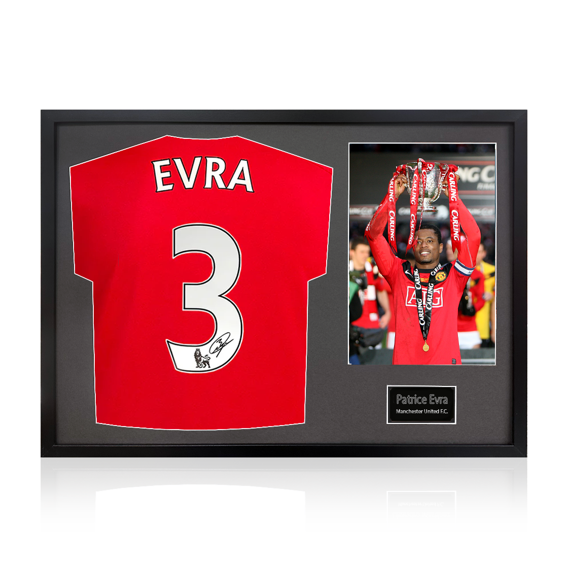 Patrice Evra Signed Manchester United Classic Frame