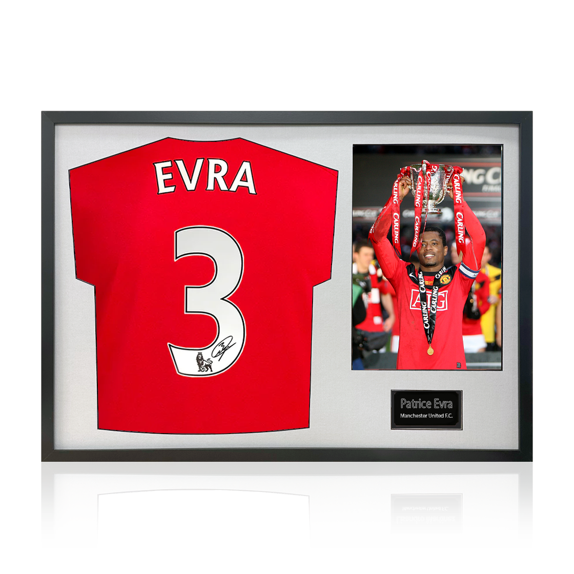 Patrice Evra Signed Manchester United Classic Frame
