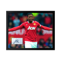 Patrice Evra Signed Manchester United Cut Deluxe Mount Frame
