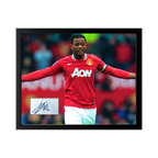 Patrice Evra Signed Manchester United Cut Deluxe Mount Frame