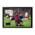 Patrick Kluivert Signed FC Barcelona Cut Iconic Frame (ACG Cert)