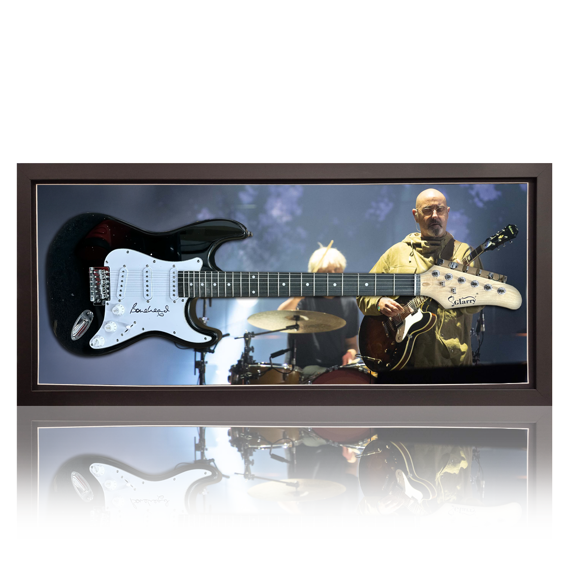 Paul 'Bonehead' Arthurs Signed Guitar Frame (AFTAL Authentication)