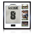 Paul Gascoigne Signed Tottenham Hotspur Shirt Elite Frame