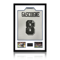 Paul Gascoigne Signed Tottenham Hotspur Shirt Premium Frame