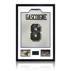 Paul Gascoigne Signed Tottenham Hotspur Shirt Premium Frame