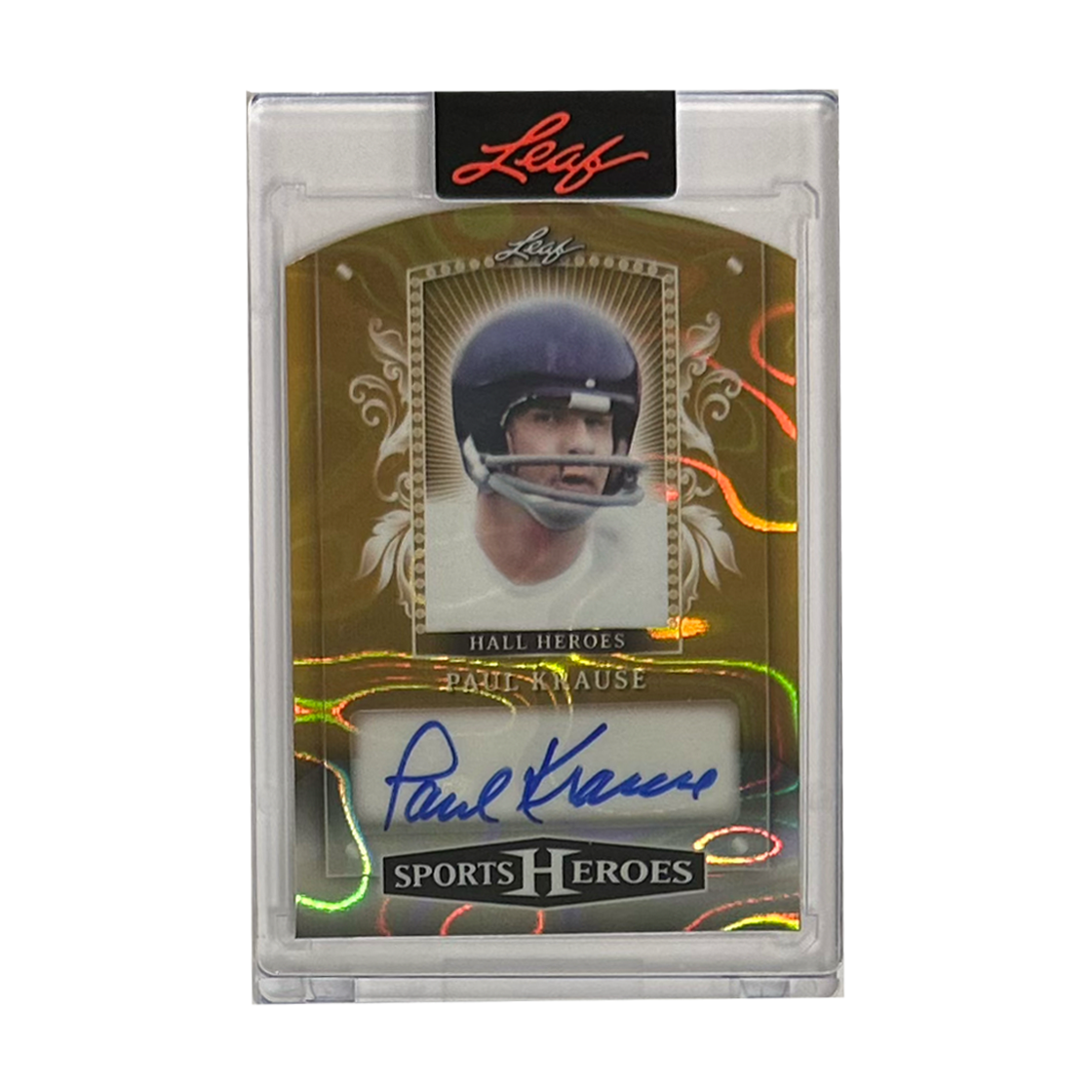 Leaf Sports Heroes Hall Heros Paul Krause 1/1