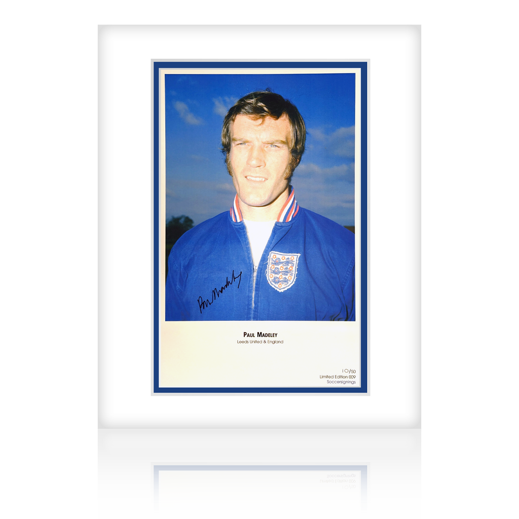 Paul Madeley Signed England Mount