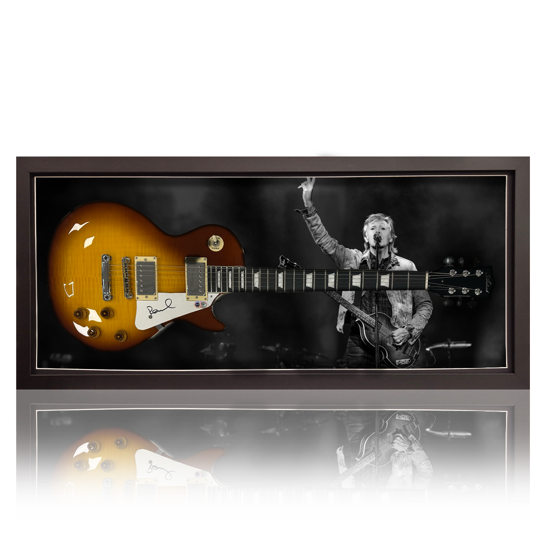 Paul McCartney Signed Guitar Frame (ACG Cert)