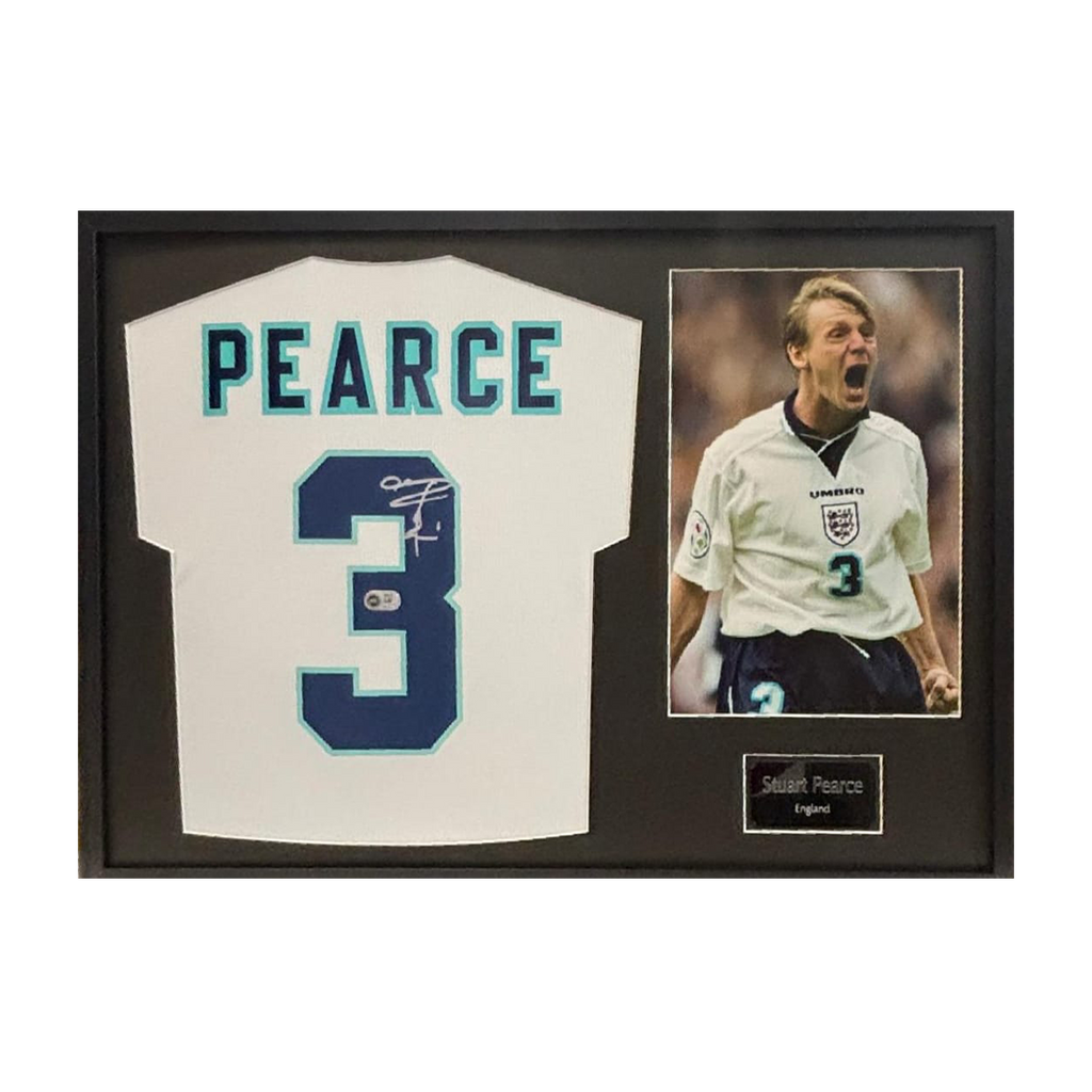 Stuart Pearce Signed England Shirt Classic Frame (ACG Cert)