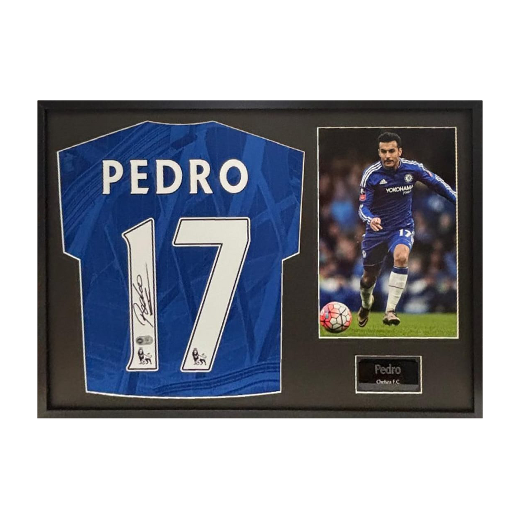 Pedro Signed Chelsea Shirt Classic Frame (ACG Cert)