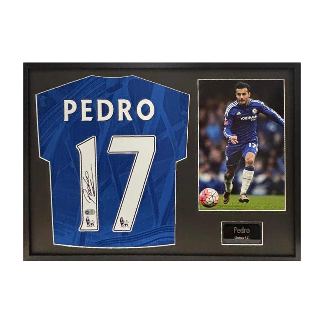 Pedro Signed Chelsea Shirt Classic Frame (ACG Cert)