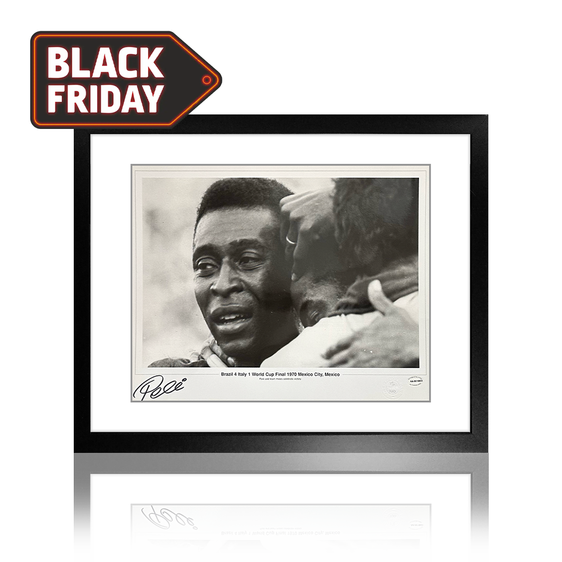 Pele Signed Brazil Deluxe Mount Display 15 of 100