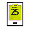 Pelly Ruddock Mpanzu Match-Worn & Signed Rotherham United Shirt Premium Frame