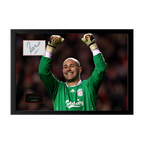 Pepe Reina Signed Liverpool Cut Iconic Frame (ACG Cert)