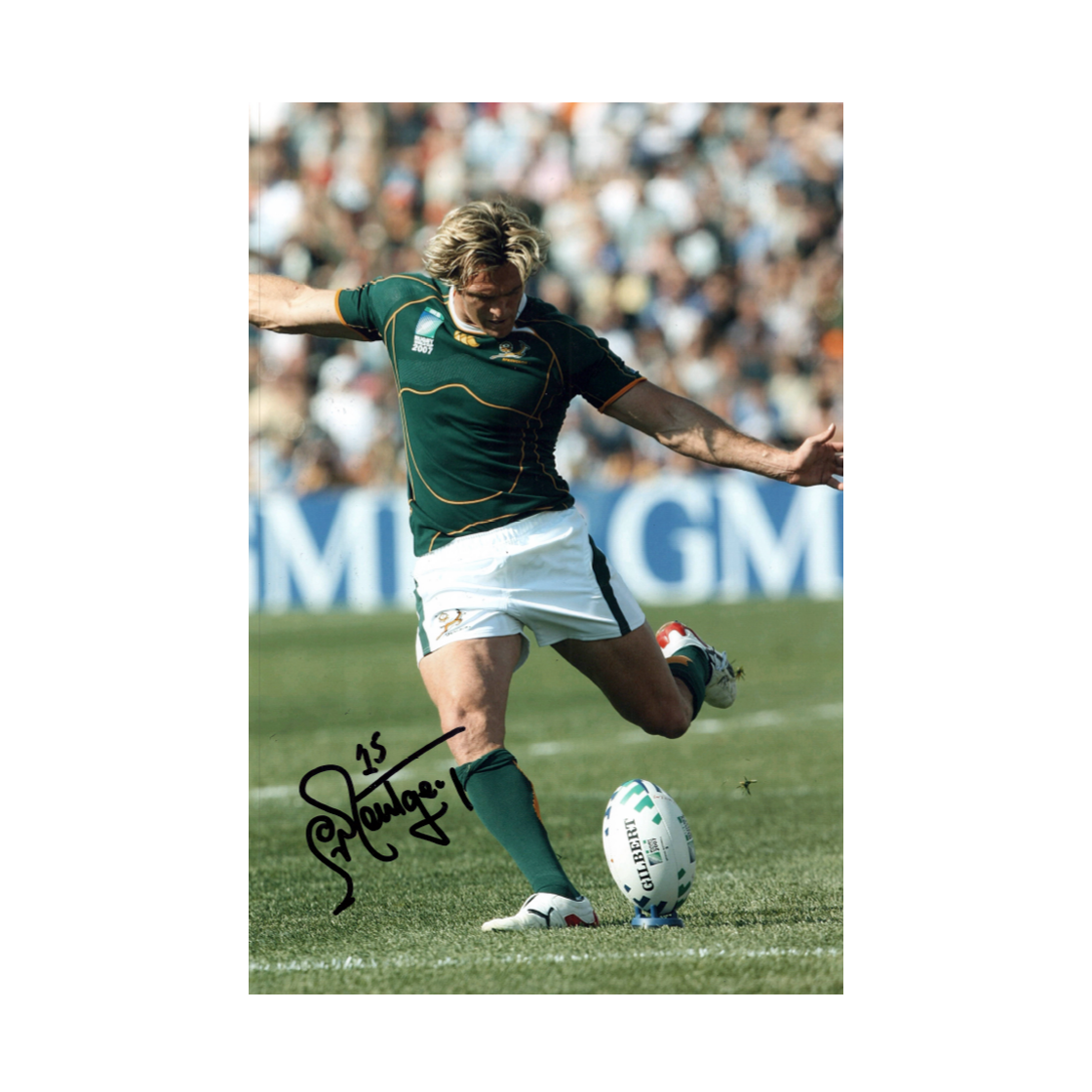 Percy Montgomery Signed 12x8 Image
