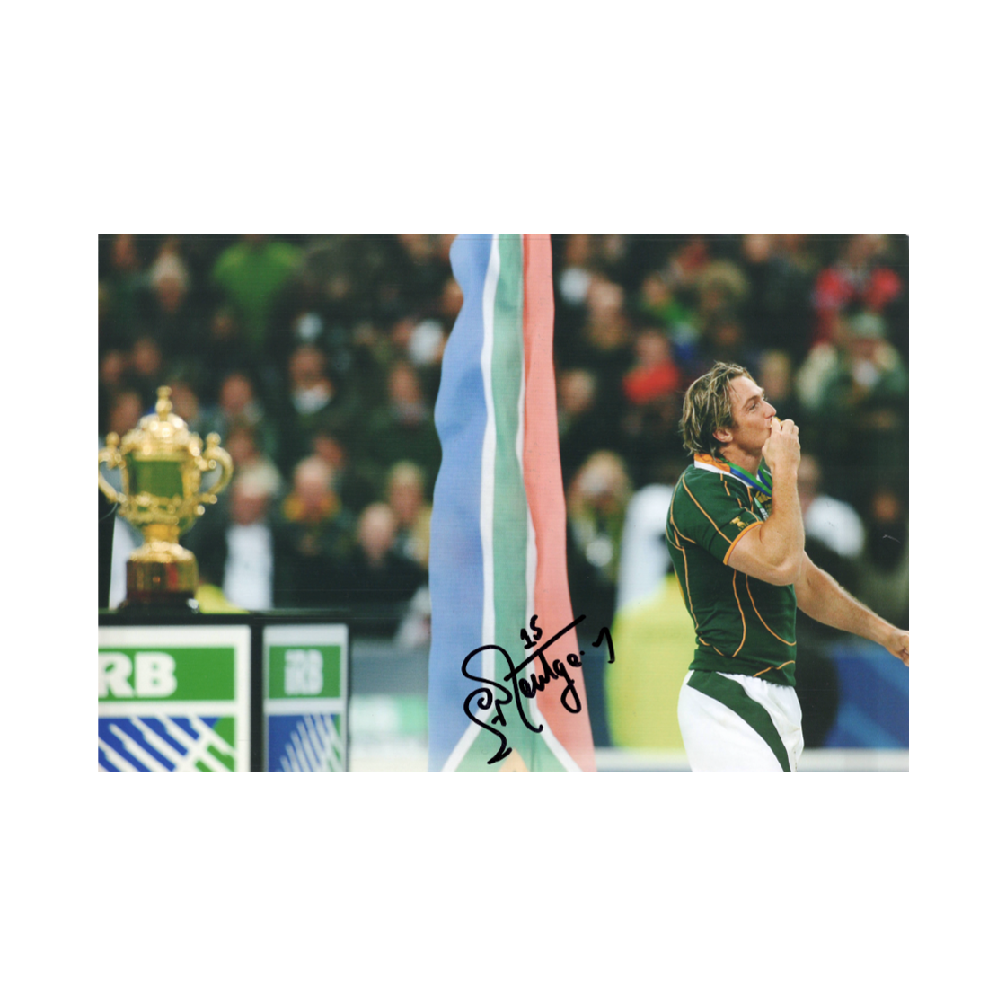 Percy Montgomery Signed 12x8 Image