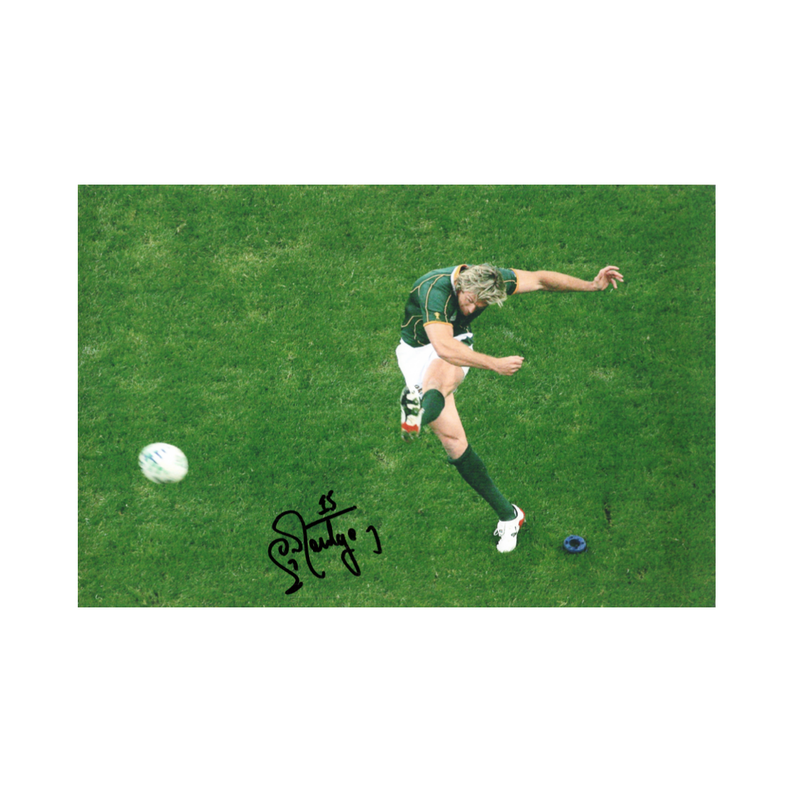 Percy Montgomery Signed 12x8 Image