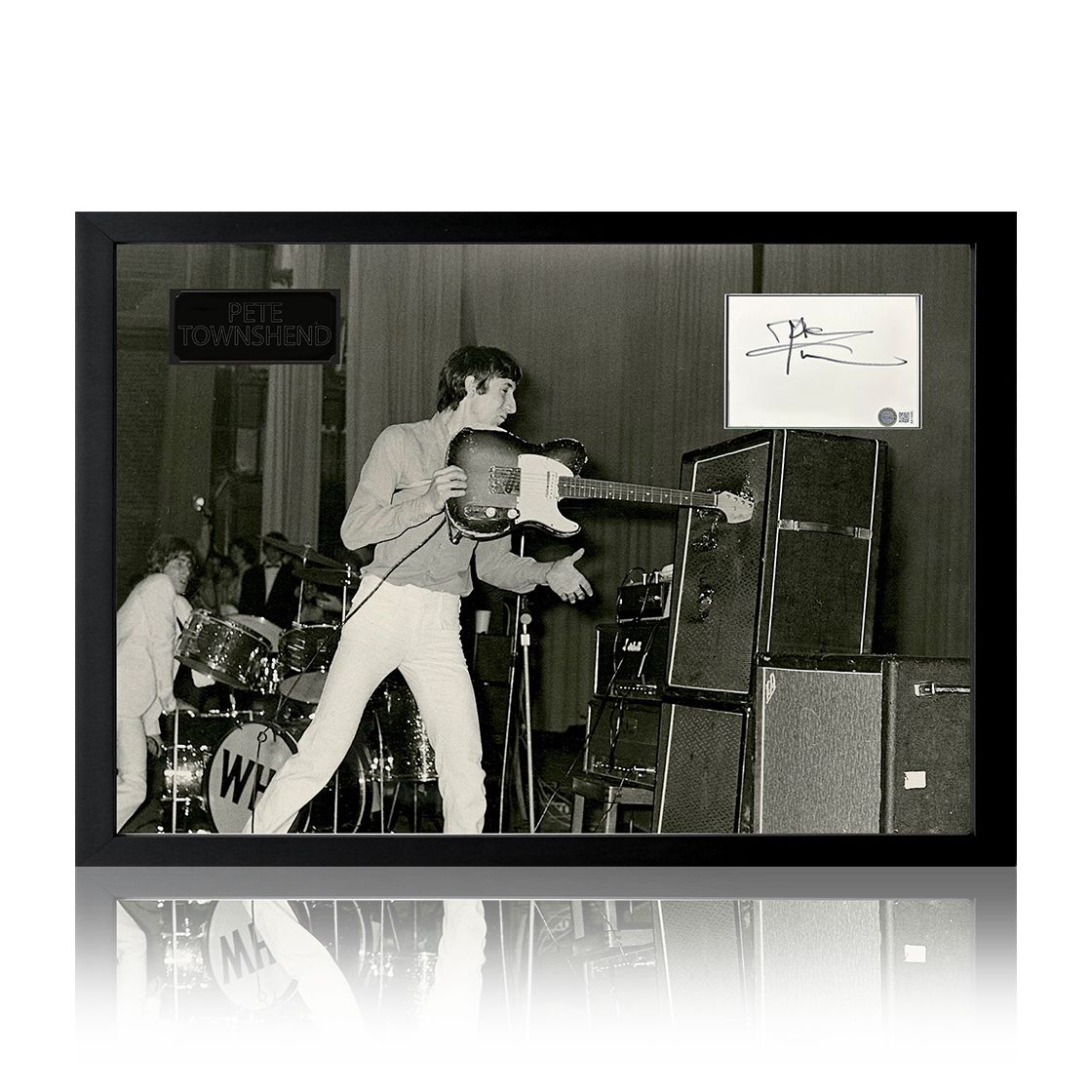 Pete Townshend Signed Cut Iconic Frame (AFTAL Authentication)
