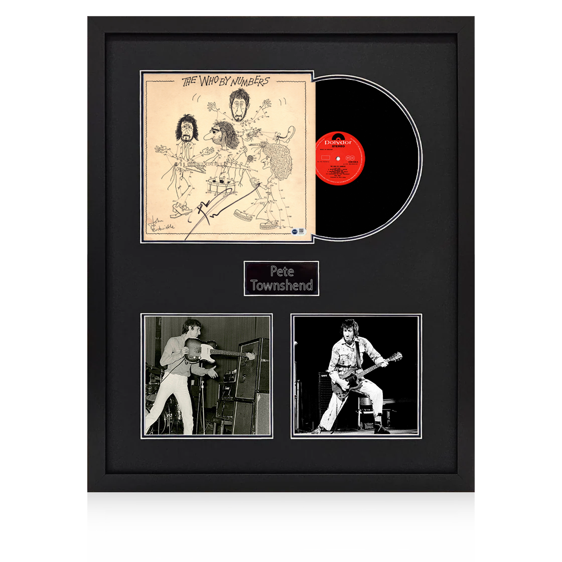 Pete Townshend Signed 'The Who By Numbers' LP Elite Frame (ACG Cert)