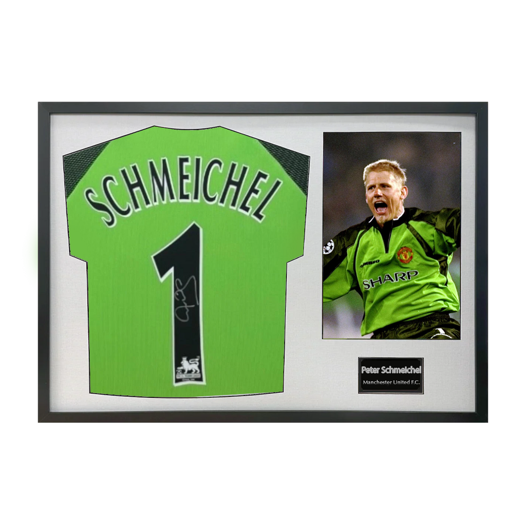 Peter Schmeichel Signed Manchester United Shirt Classic Frame