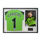 Peter Schmeichel Signed Manchester United Shirt Classic Frame