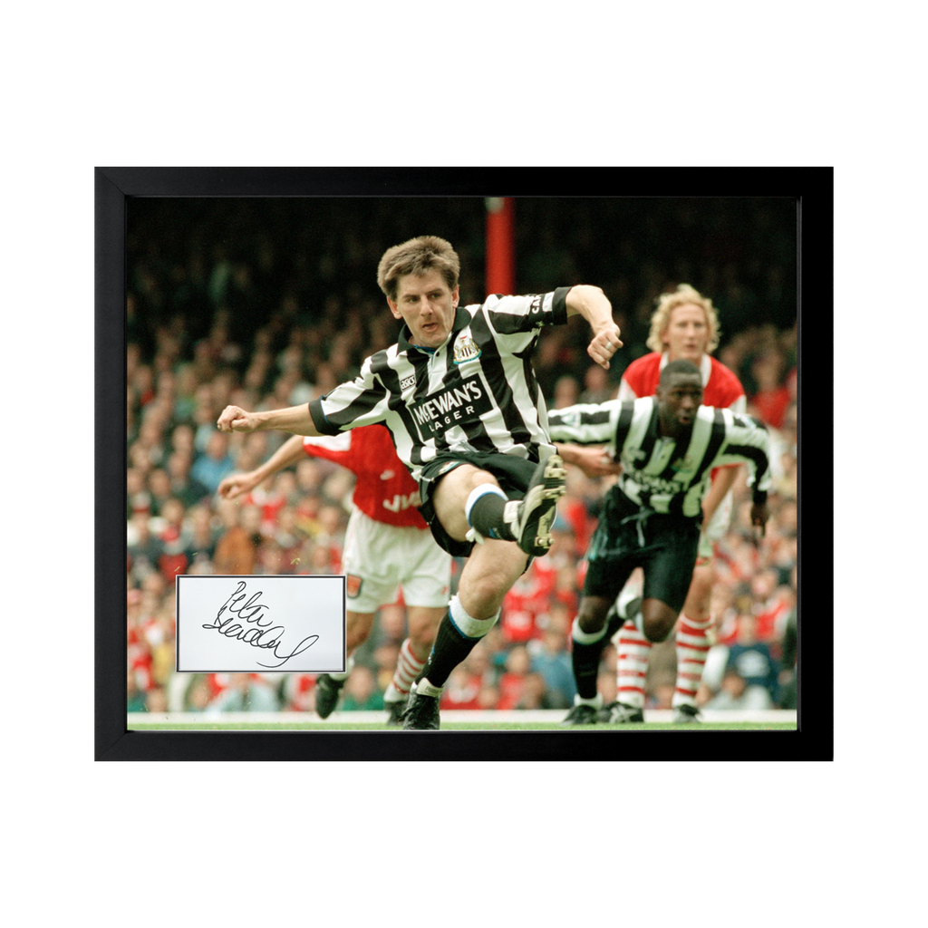 Peter Beardsley Signed Newcastle United Cut Deluxe Mount Frame