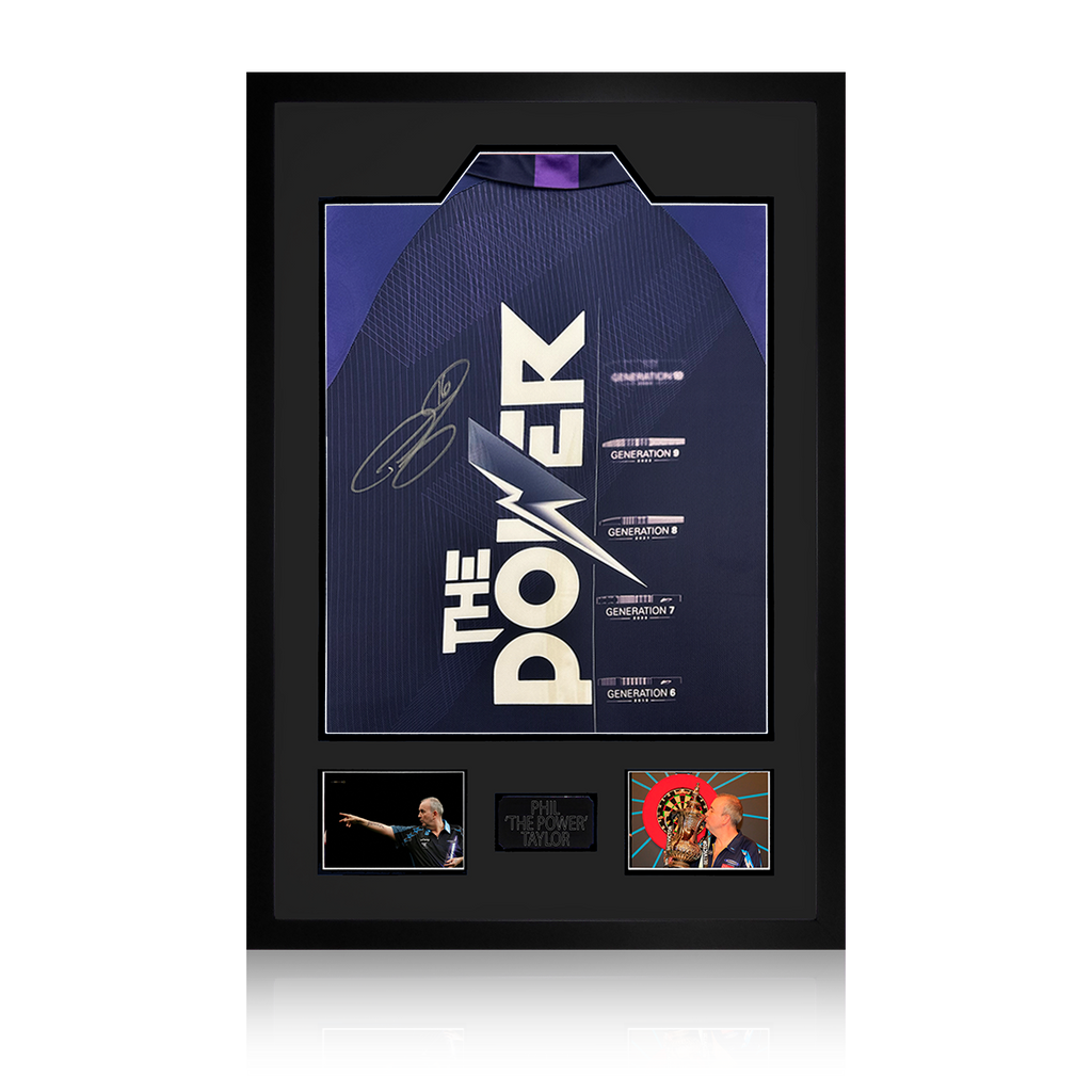 Phil Taylor Signed Shirt Premium Frame