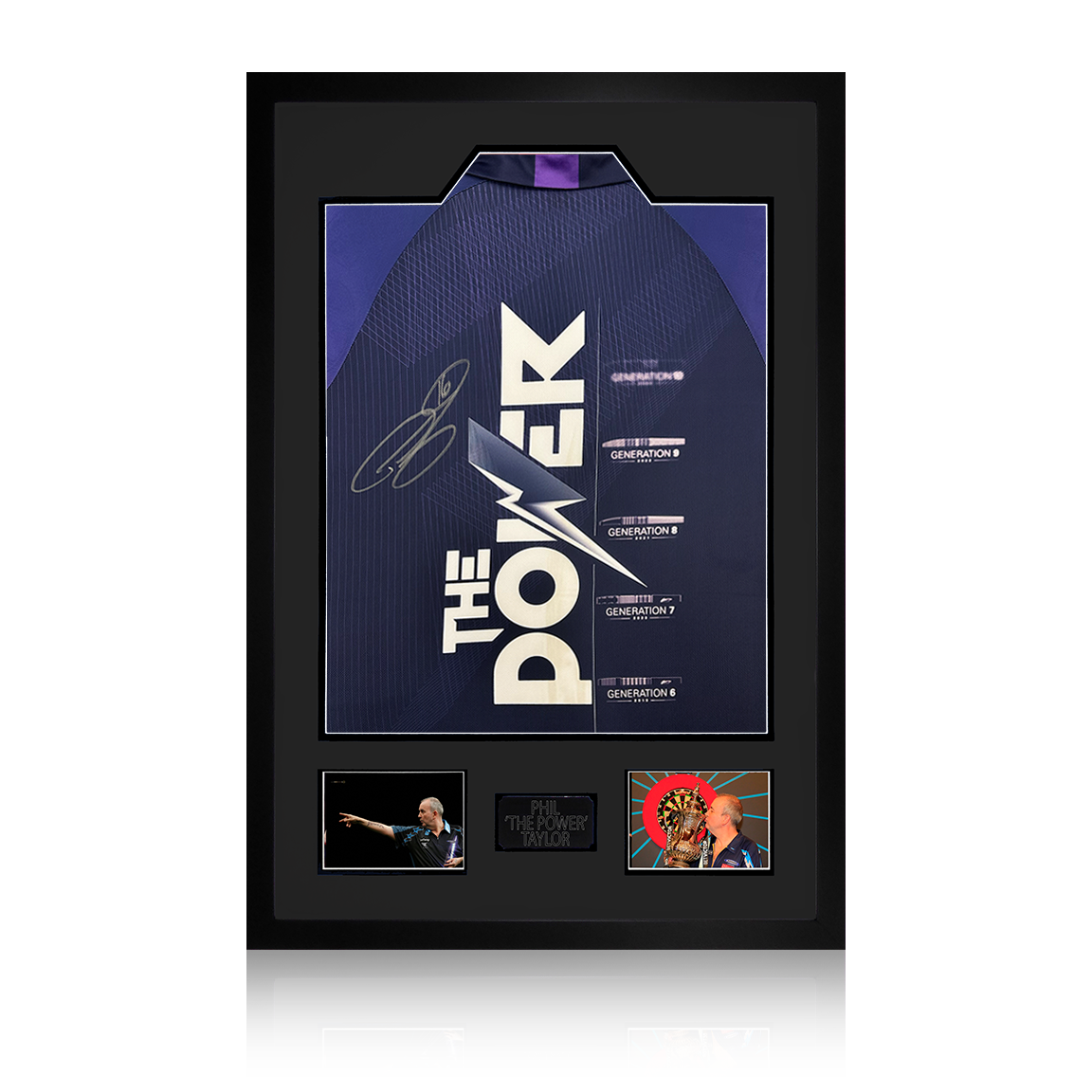 Phil Taylor Signed Shirt Premium Frame