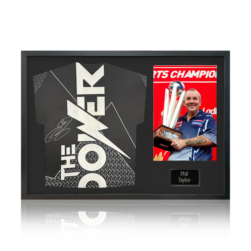 Phil Taylor Signed Shirt Classic Frame