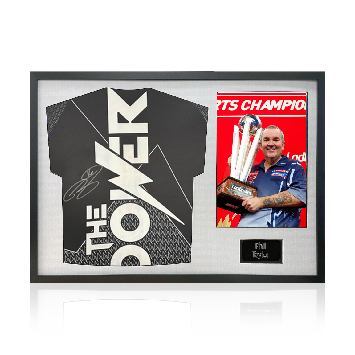 Phil Taylor Signed Shirt Classic Frame