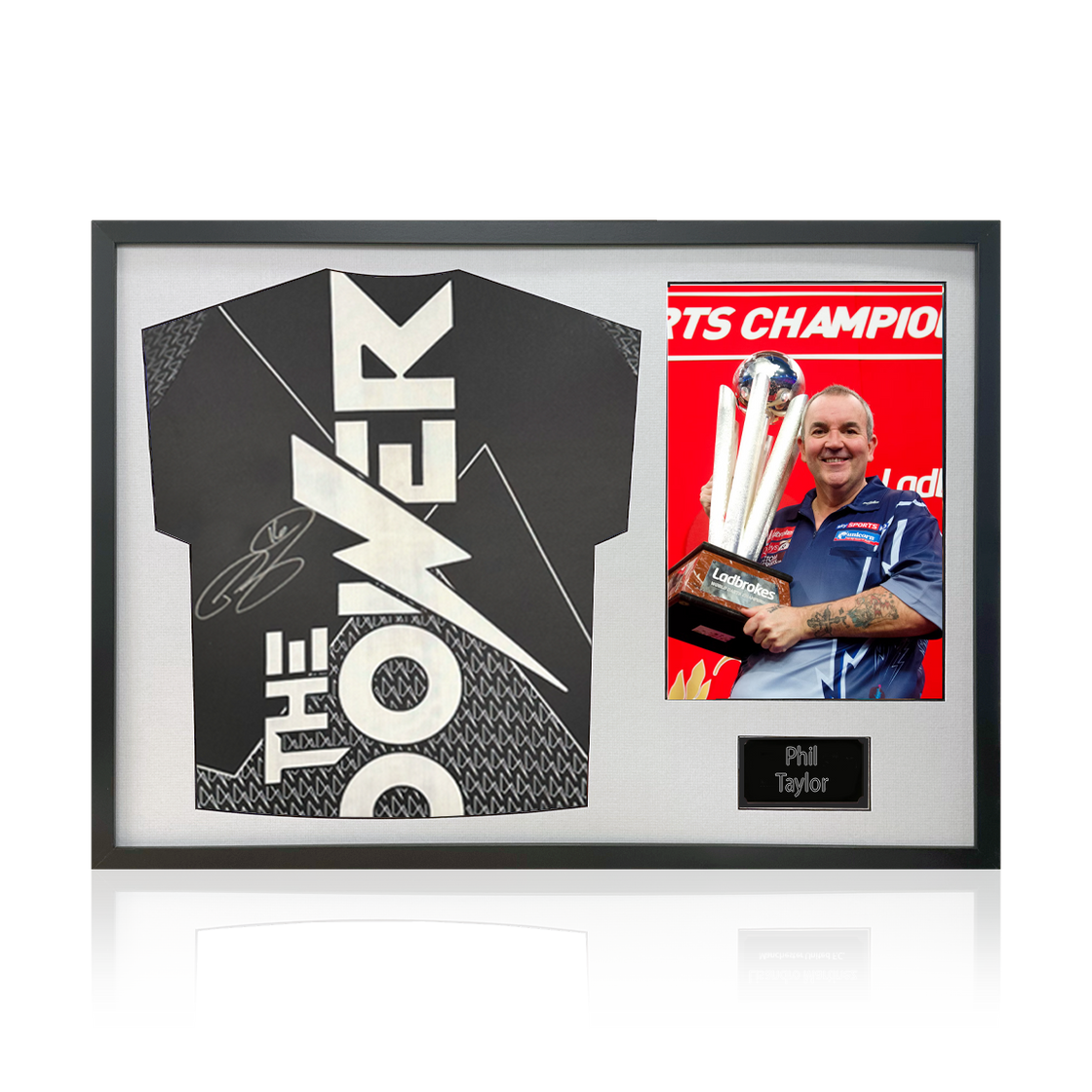 Phil Taylor Signed Shirt Classic Frame