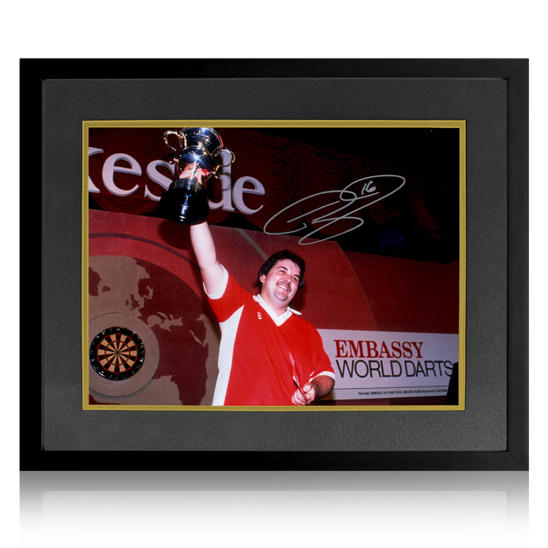 Phil Taylor Signed Image Deluxe Mount Frame