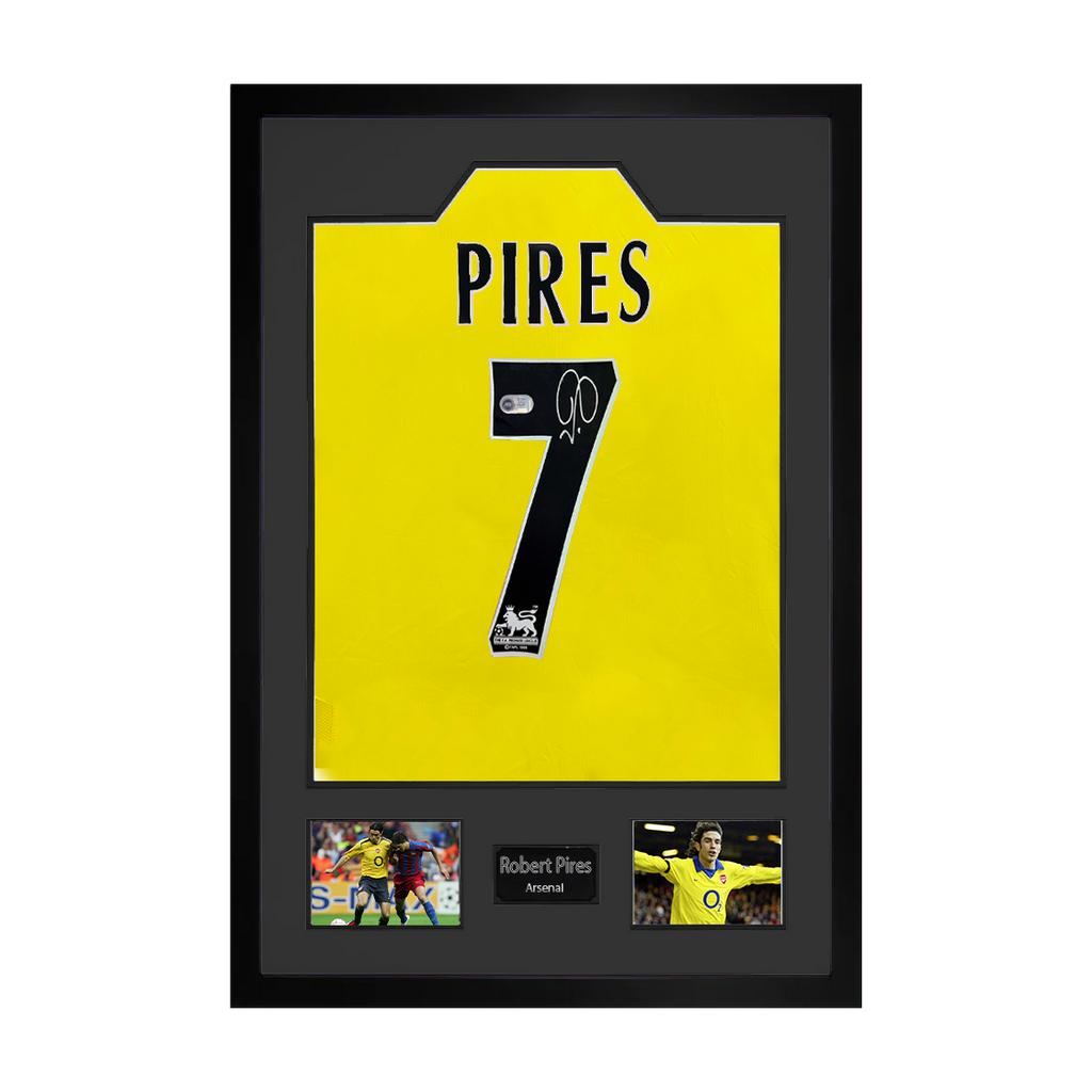 Robert Pires Signed Arsenal Shirt Premium Frame (ACG Cert)