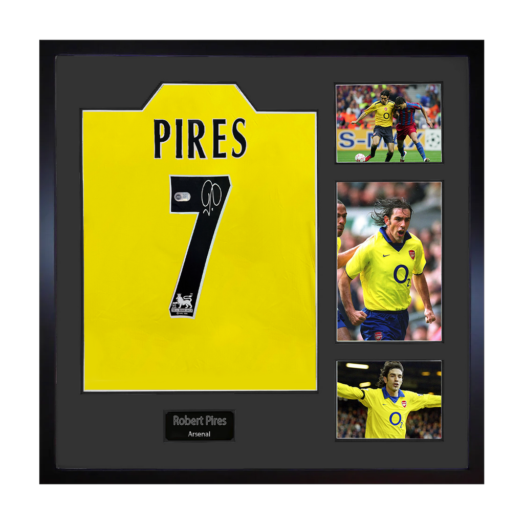 Robert Pires Signed Arsenal Shirt Elite Frame (ACG Cert)