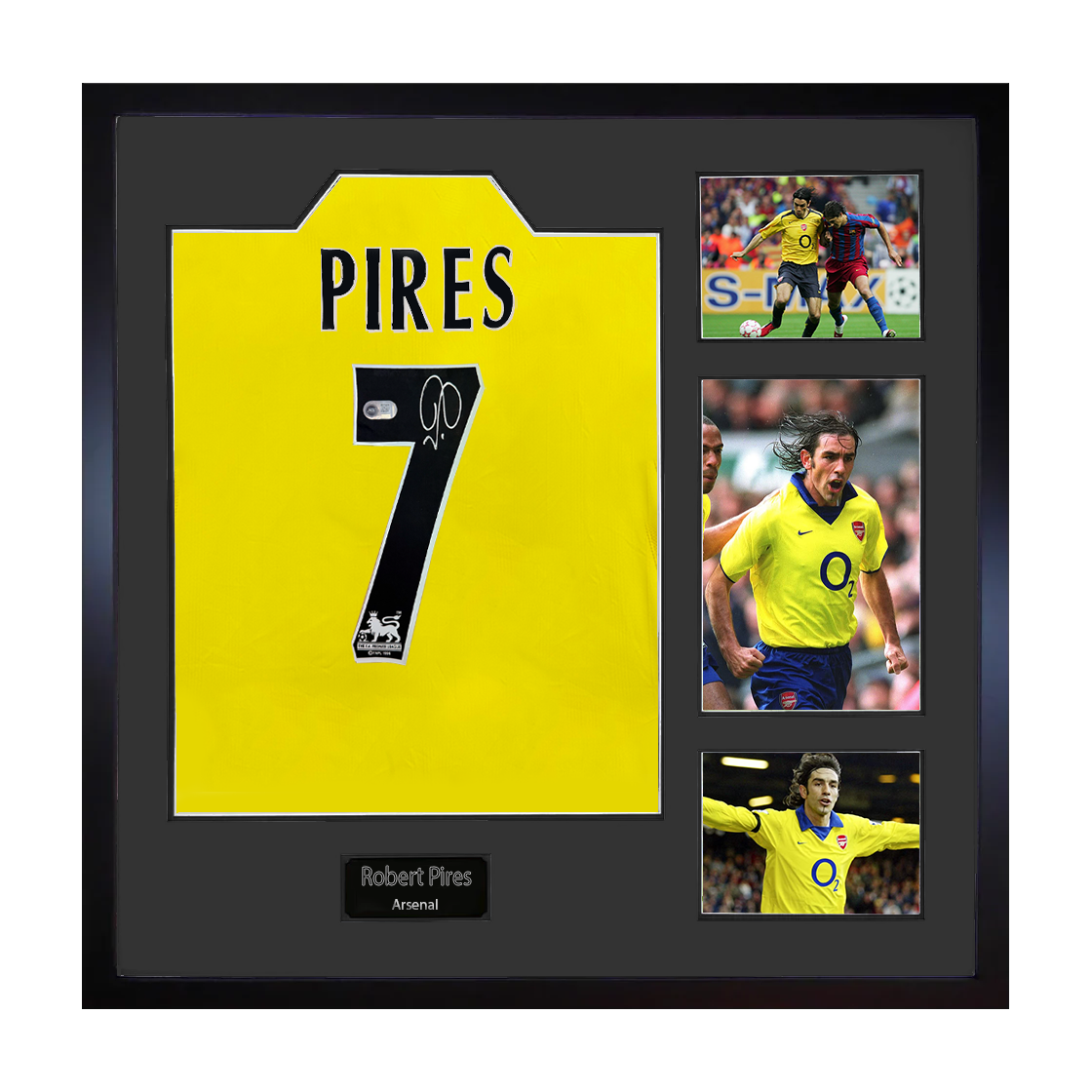Robert Pires Signed Arsenal Shirt Elite Frame (ACG Cert)