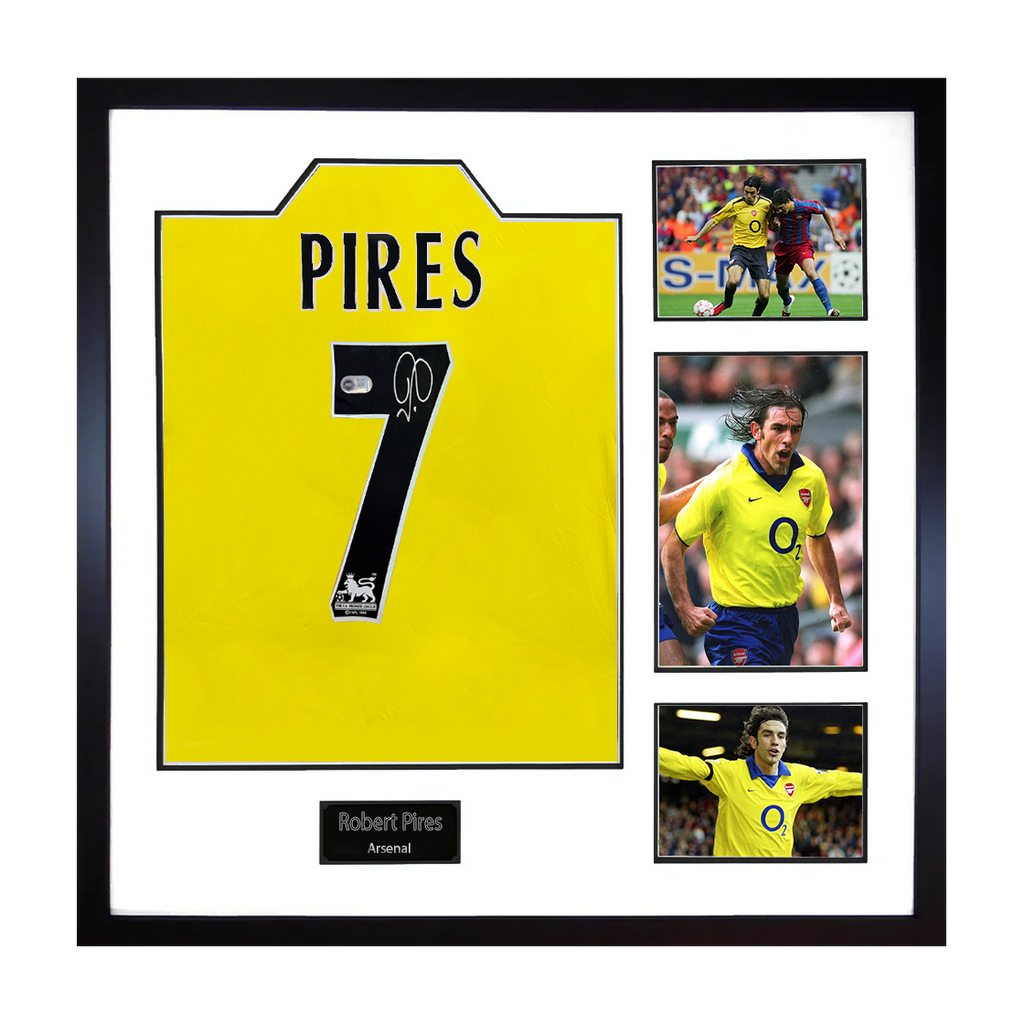 Robert Pires Signed Arsenal Shirt Elite Frame (ACG Cert)