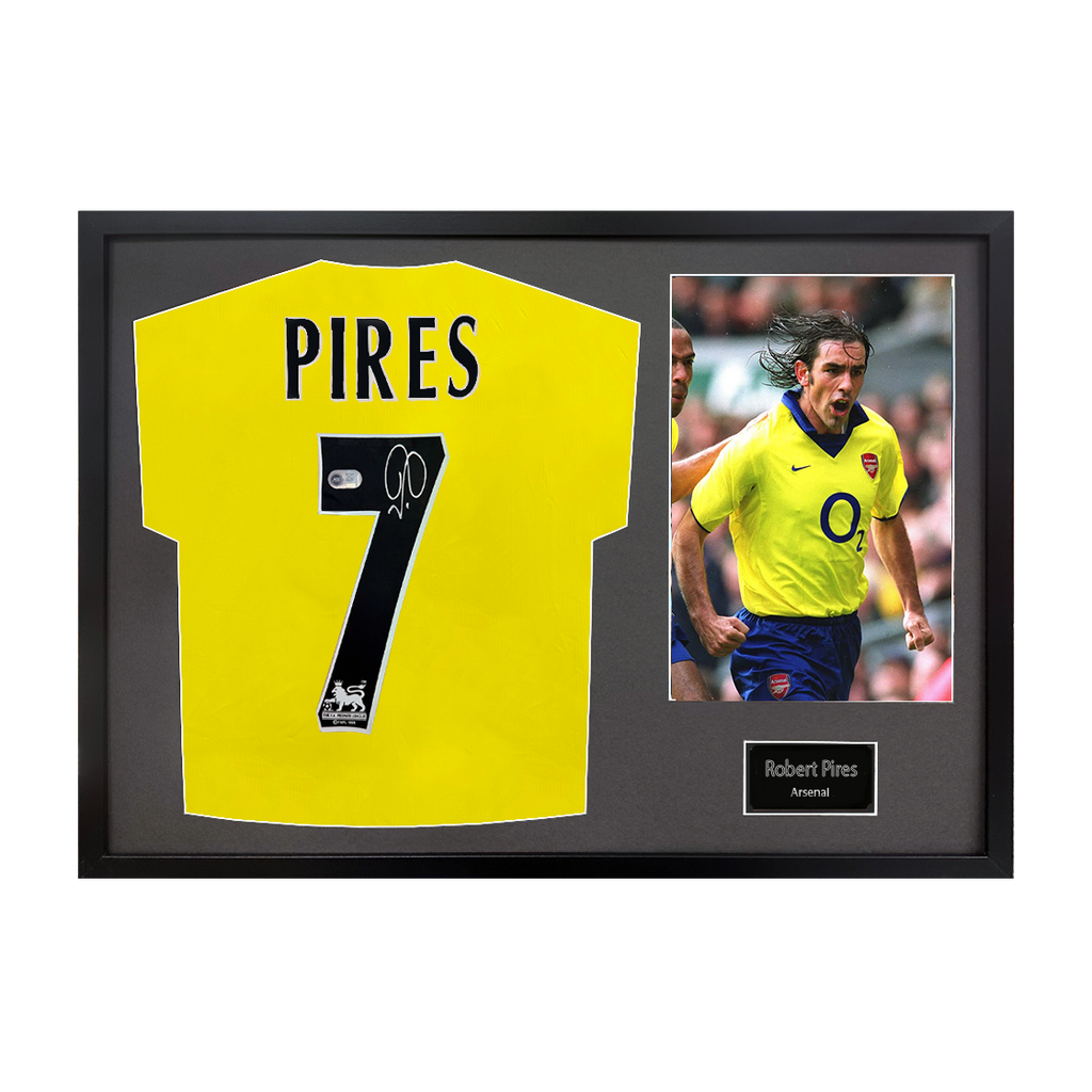 Robert Pires Signed Arsenal Shirt Classic Frame (ACG Cert)