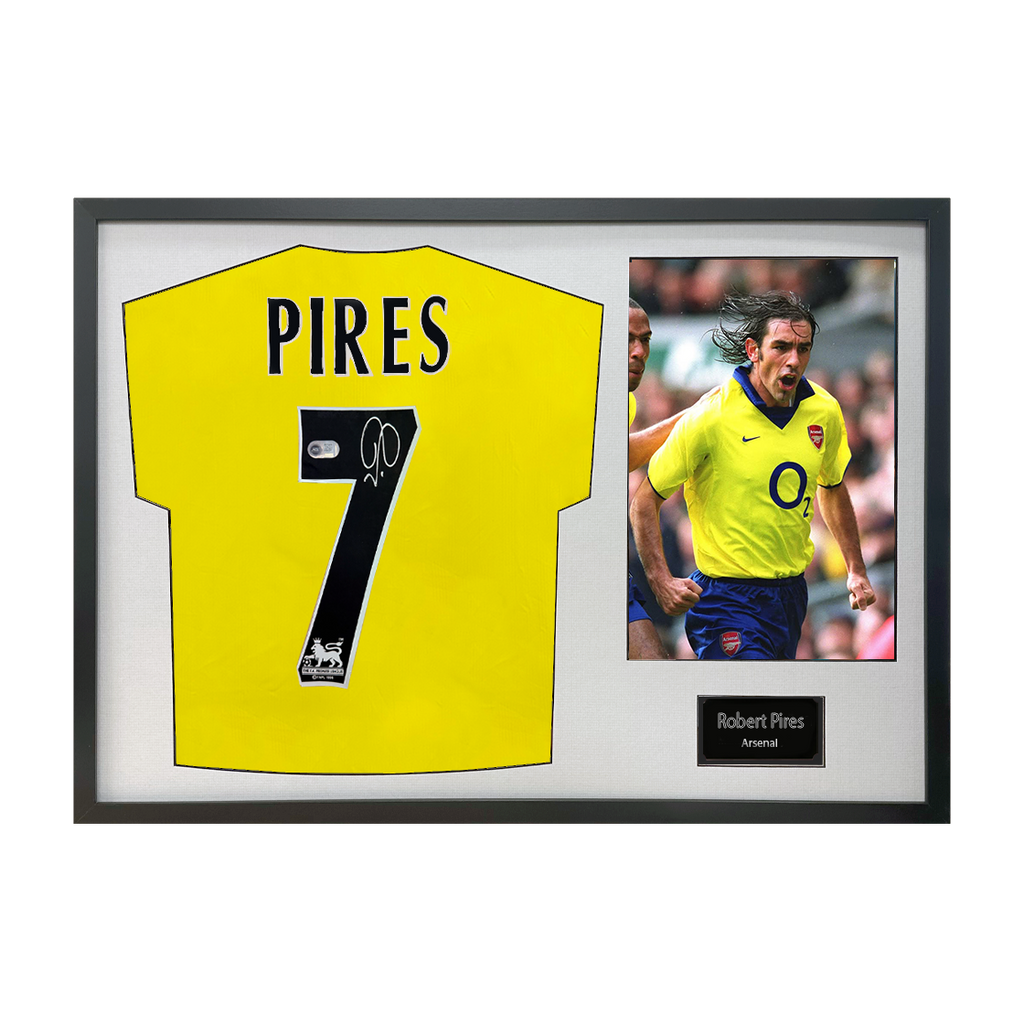 Robert Pires Signed Arsenal Shirt Classic Frame (ACG Cert)