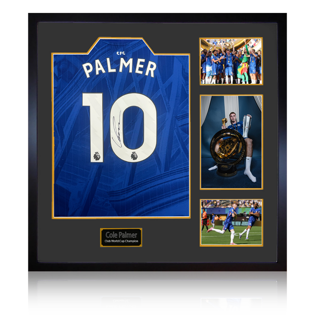 Cole Palmer Signed Chelsea 25/26 Club World Cup Champion Shirt Elite Frame