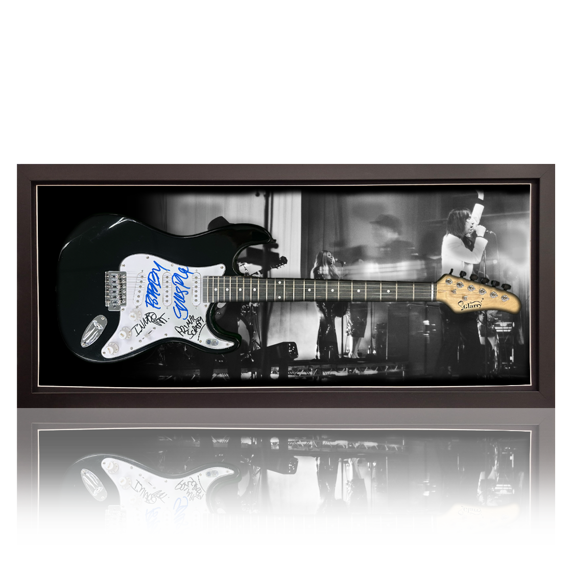 Primal Scream Signed Guitar Frame (ACG Cert)