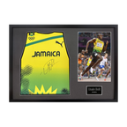 Usian Bolt Signed Jersey Classic Frame