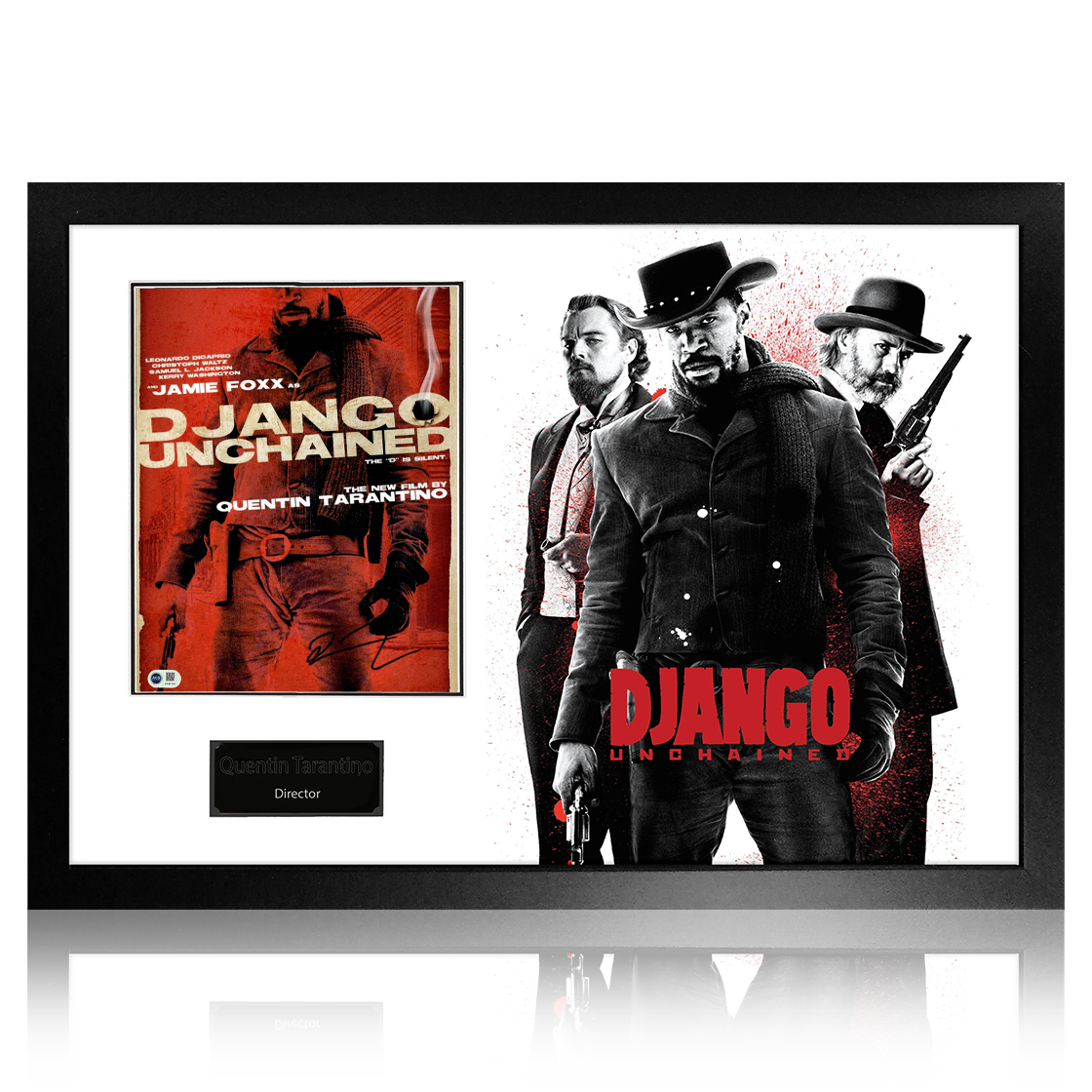 Quentin Tarantino Signed Django Unchained Image Premium Frame (AGC Cert)