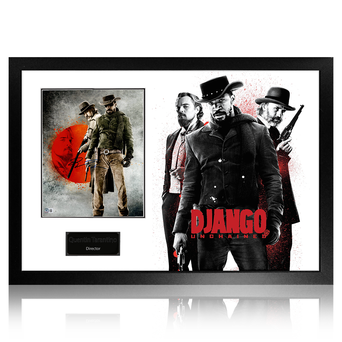 Quentin Tarantino Signed Django Unchained Image Premium Frame (Beckett)