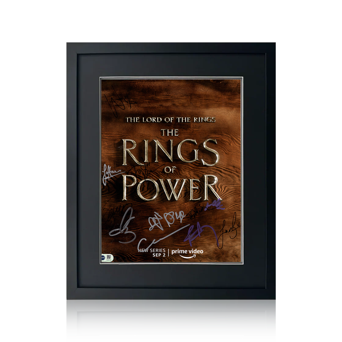 Rings Of Power Cast Signed Image Compact Frame (ACG Cert)