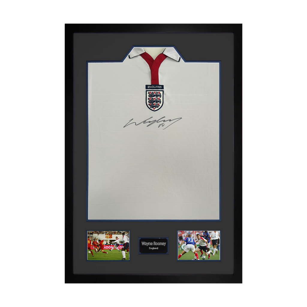 Wayne Rooney Signed England Shirt Premium Frame