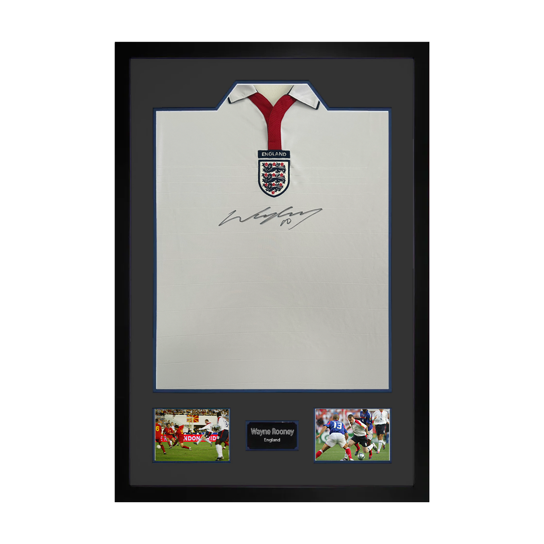 Wayne Rooney Signed England Shirt Premium Frame