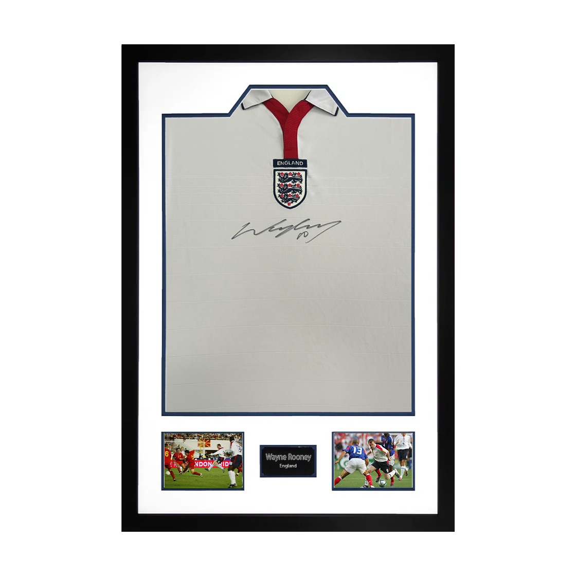 Wayne Rooney Signed England Shirt Premium Frame