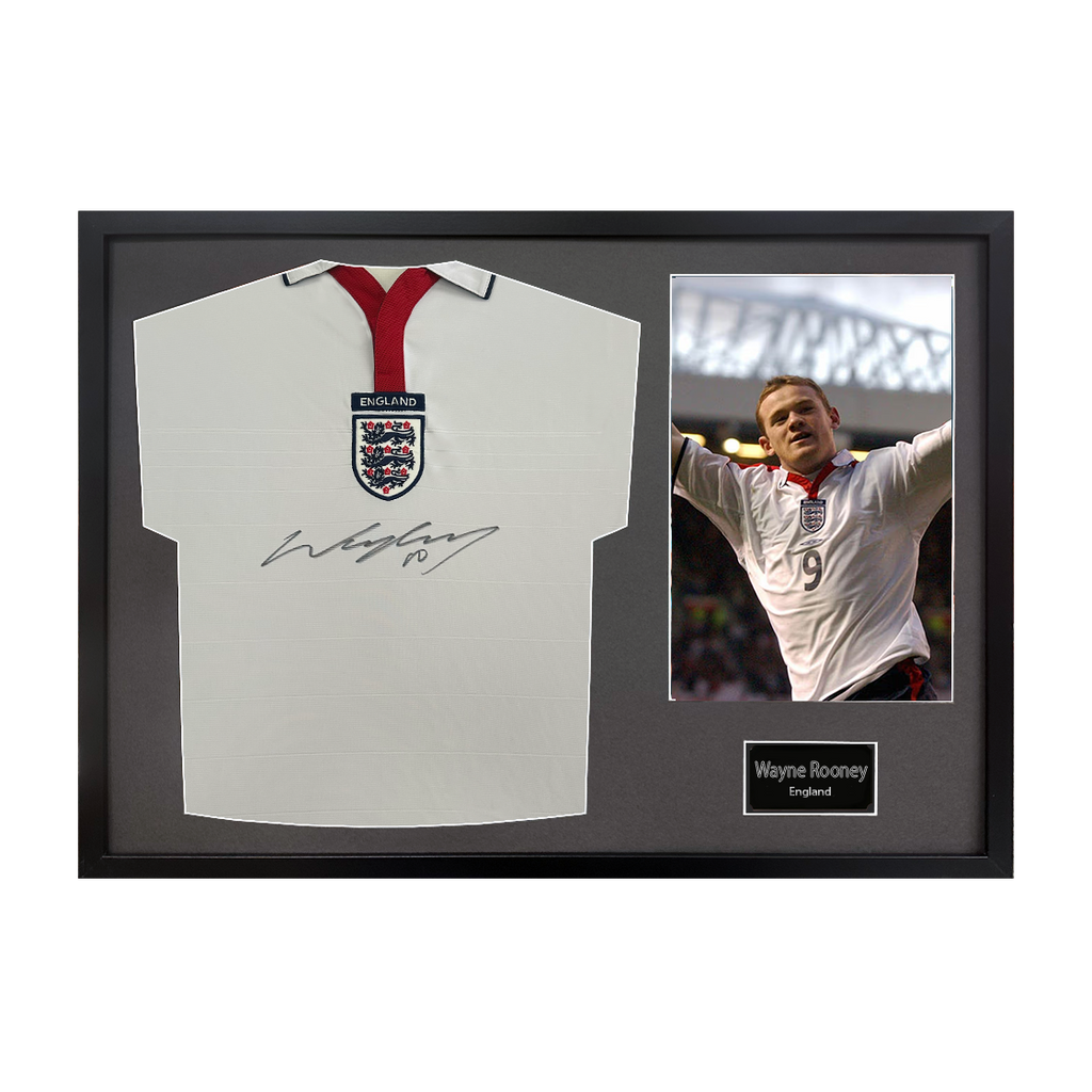 Wayne Rooney Signed England Shirt Classic Frame